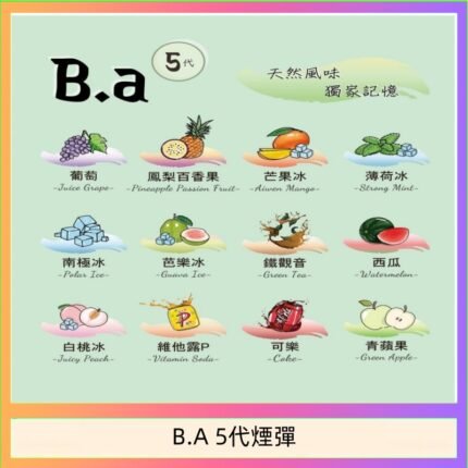 B.A 5代主機煙彈電子煙一盒三顆